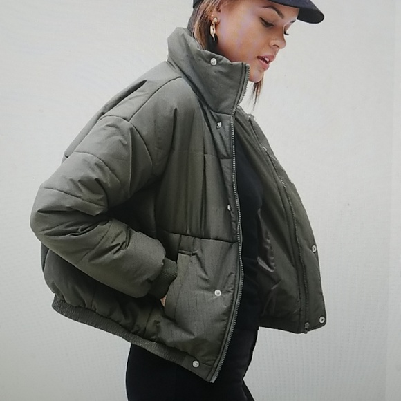 Primrose Button up Puffy Jacket - Picture 3 of 8